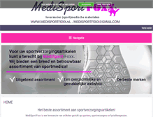 Tablet Screenshot of medisportfoxx.nl